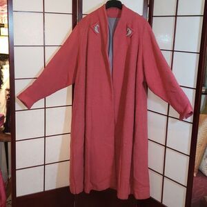 VNTG Halldon Ltd. Coral Open-faced Trench Coat